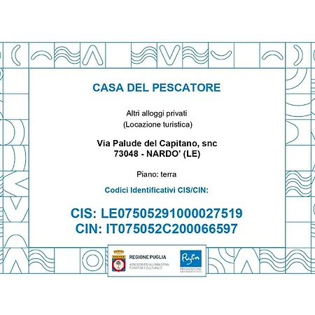 Casa Del Pescatore Дом отдыха Нардо